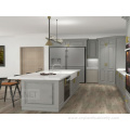 New model gray plywood hanging cabinets for kitchen